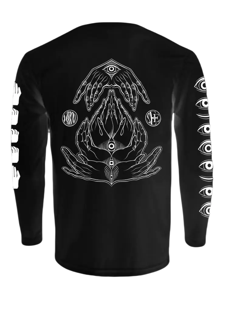[5015] "Blind See" Long Sleeve T-shirt (Black, Small)