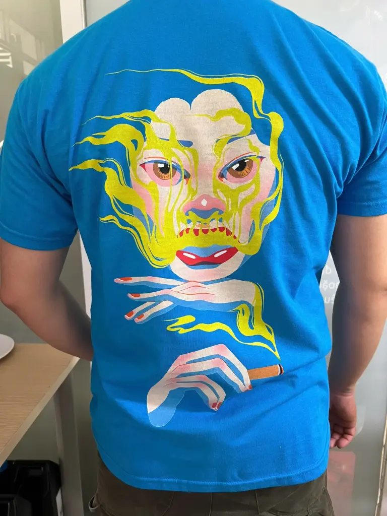 "Green Smoke" Short-sleeved Tee