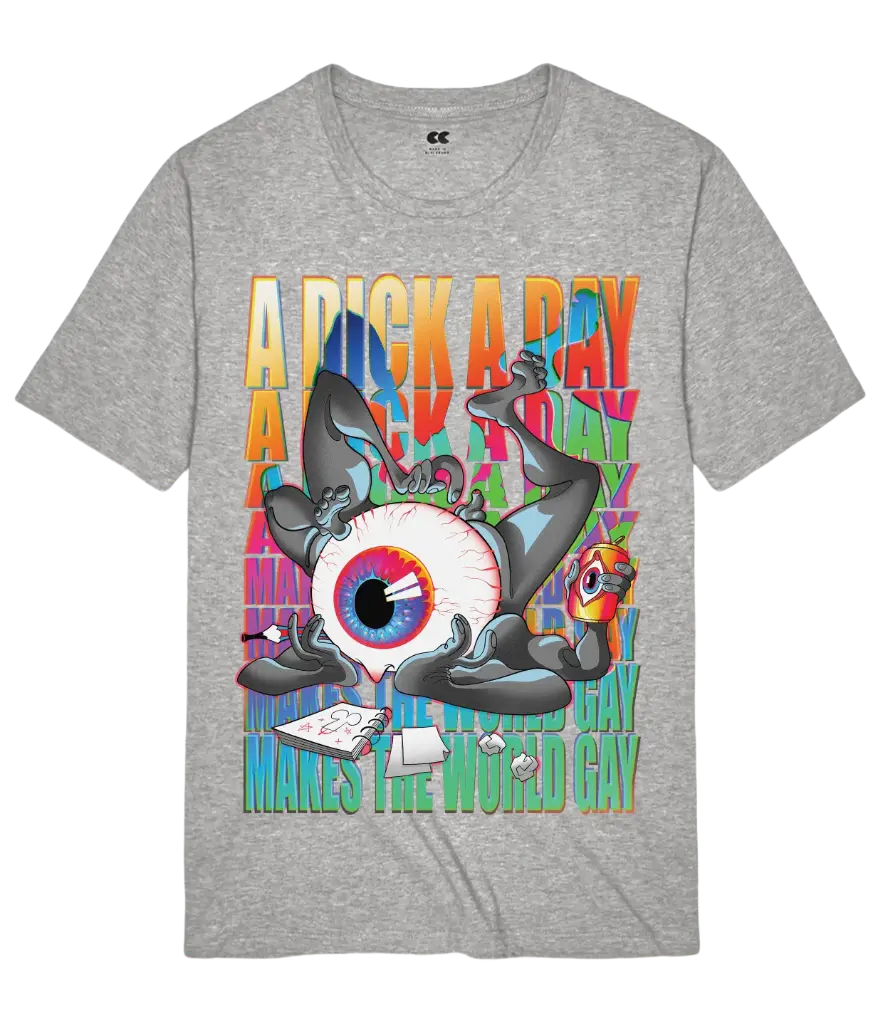 "Eye Worm" Technicolour - Short-sleeved Tee